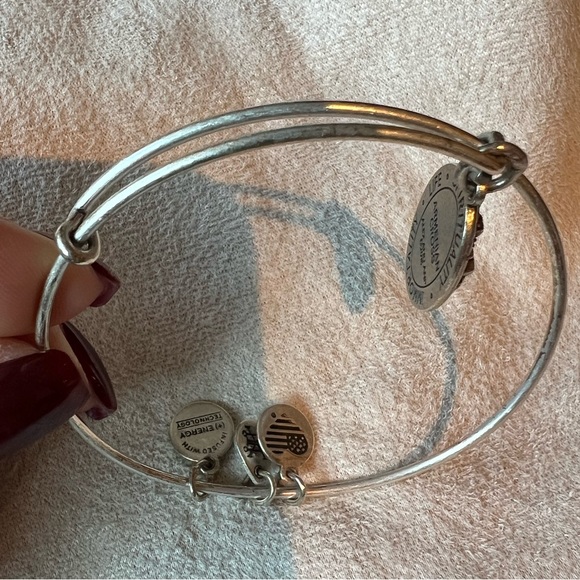 Alex and Ani, Armenian Cross charm expandable Rafaelian bangle bracelet, copper - Picture 5 of 6